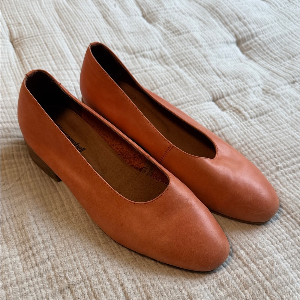 Jeffrey Campbell Brown Leather Flats